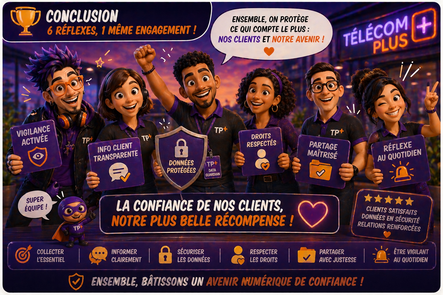 Planche de bande dessinée pédagogique sur le RGPD - Case 8